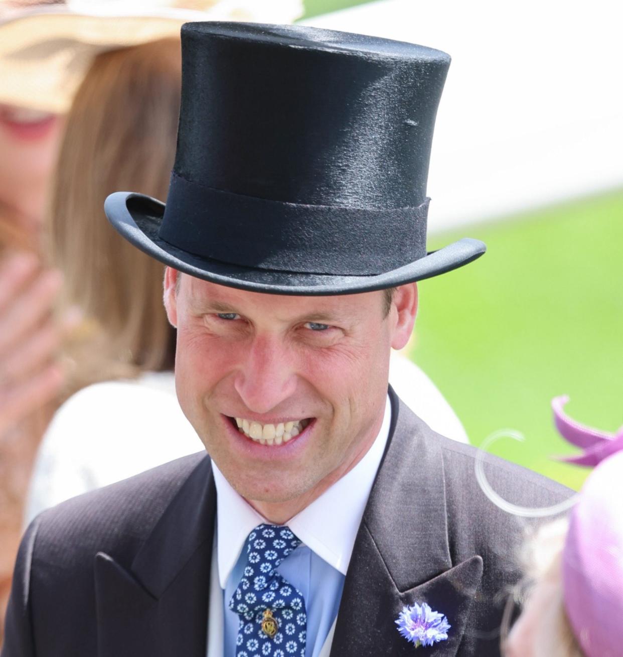 The Prince of Wales looks as though he's enjoying himself