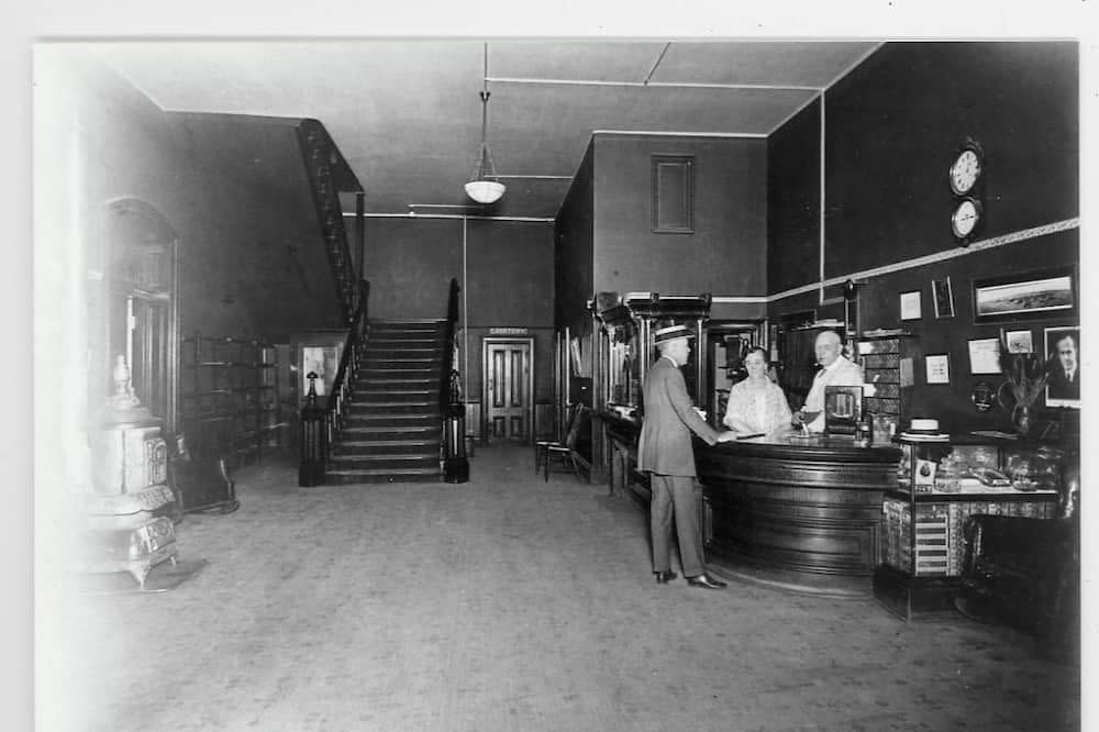 Grand Union Hotel, Montana–Vintage Lobby Shot