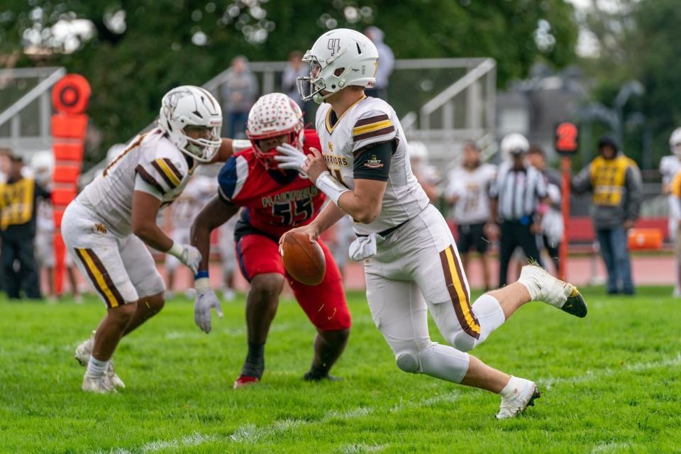 Watchung Hills and Plainfield high school football teams met Saturday, Oct. 7, 2023, afternoon at Hub Stein Field in Plainfield.