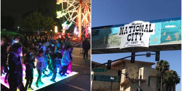 National City te invita a su pista de baile LED con temática navideña 