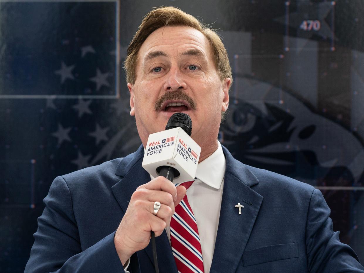 Mike Lindell, CEO of My Pillow broadcasts from the 1st day of CPAC (Conservative Political Action Conference) Washington, DC conference at Gaylord National Harbor Resort & Convention.