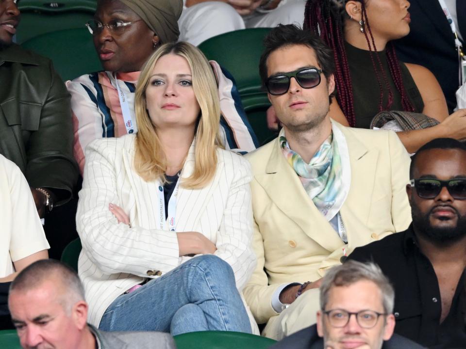 Mischa Barton, left, at day eight of Wimbledon.