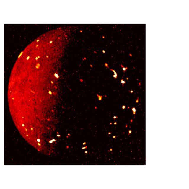 Jupiter's Moon Io Seen In Infrared Light