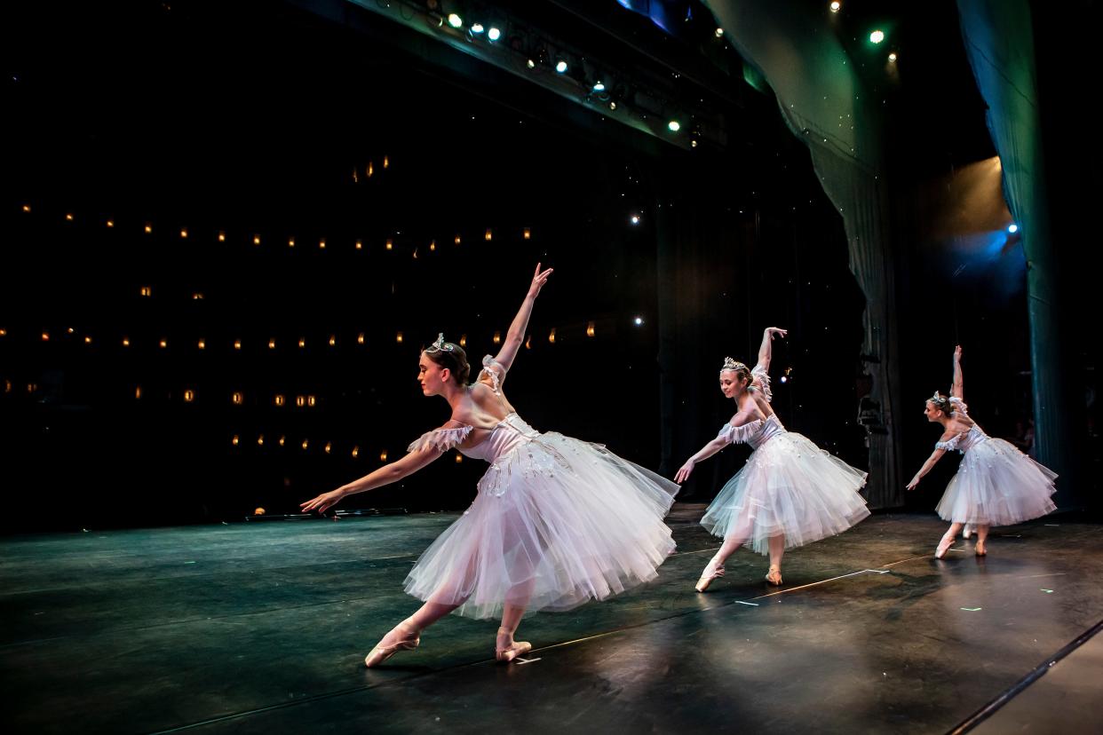 Dancers perform during a dress rehearsal for Eugene Ballet's performance of "The Nutcracker" Thursday, Dec. 15, 2022, at the Hult Center in Eugene.