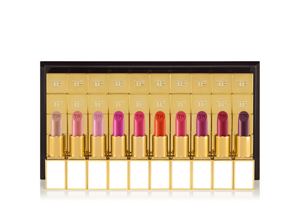 Tom Ford is dropping 100 lipsticks this week, so now’s a good time to start packing your lunch