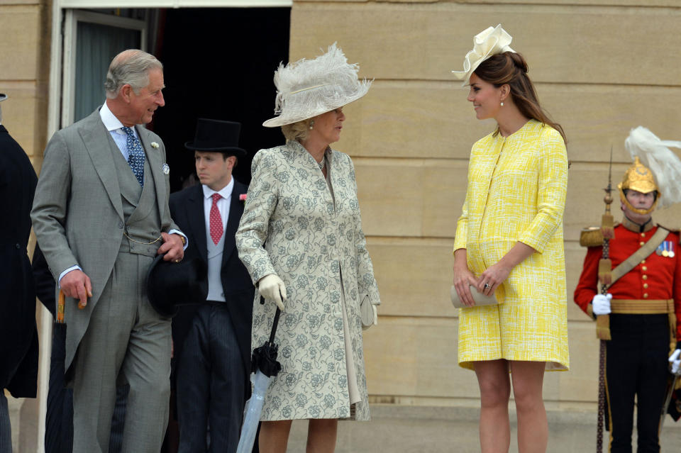 Kate face à Charles et Camilla en mai 2013