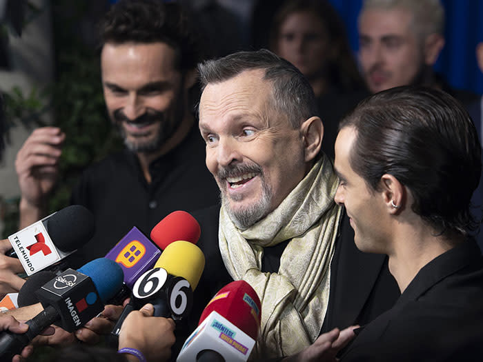 Miguel Bosé en un evento 