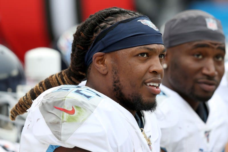 Veteran running back Derrick Henry led the NFL in rushing in 2019 and 2020. File Photo by Aaron Josefczyk/UPI