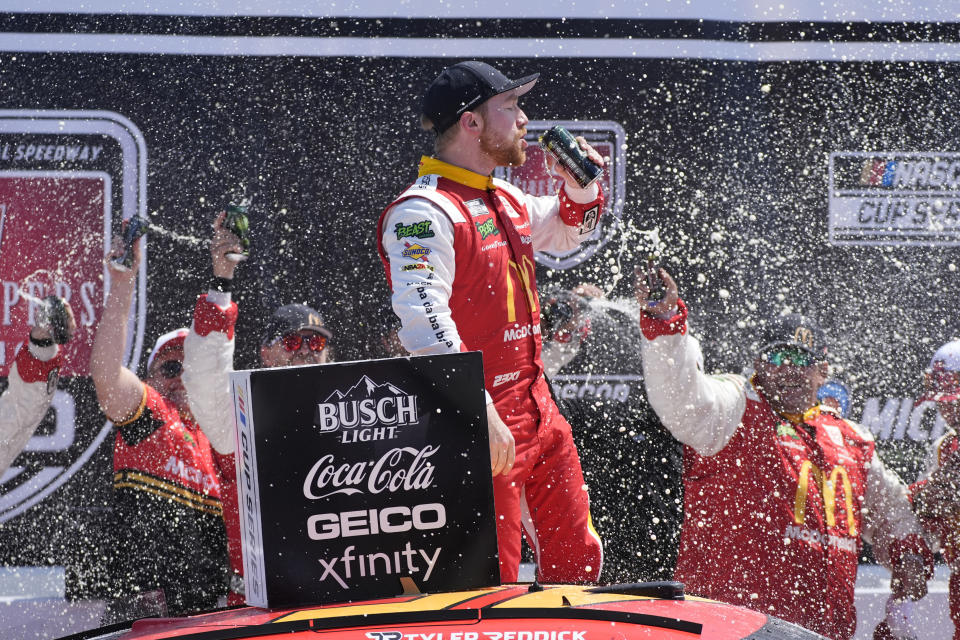 Tyler Reddick wins raindelayed NASCAR Cup race at Michigan, his 2nd