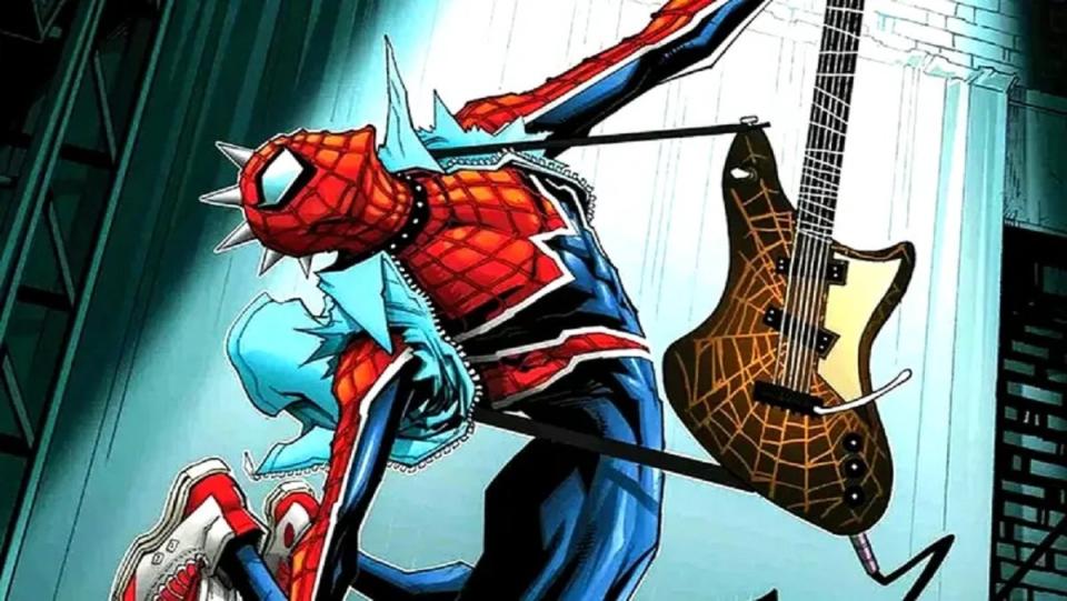 Spider-Punk, also known as Hobie Brown. as 