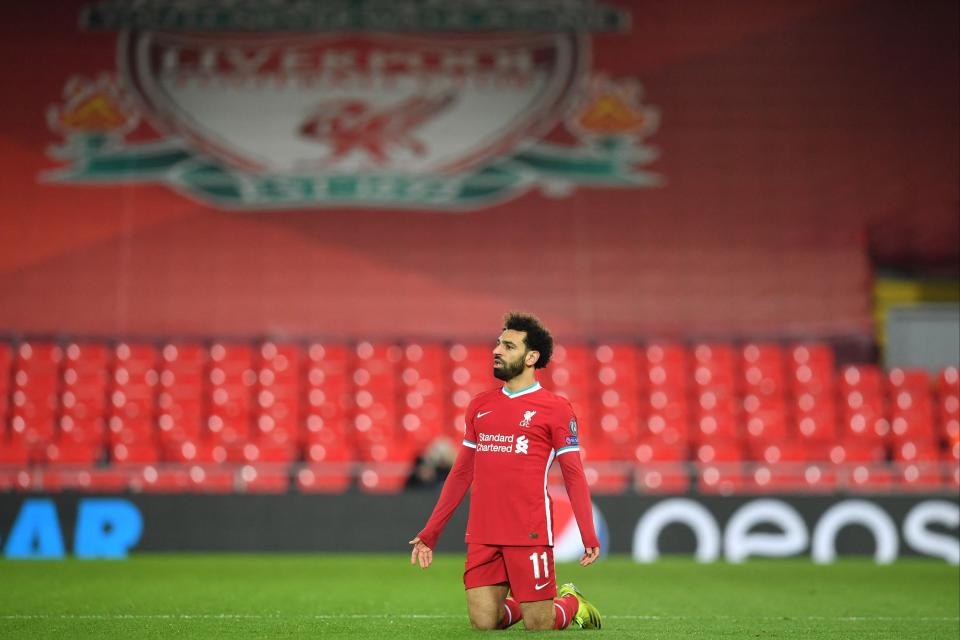 <p>Mo Salah was guilty of missing Liverpool’s first - and best - chance</p> (AFP via Getty Images)