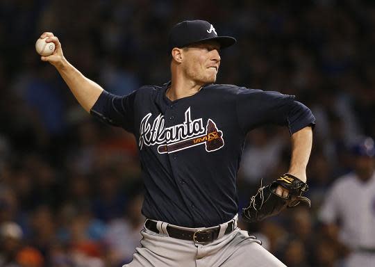 Lucas Harrell makes his Rangers debut on Sunday after being acquired from the Braves. (AP)