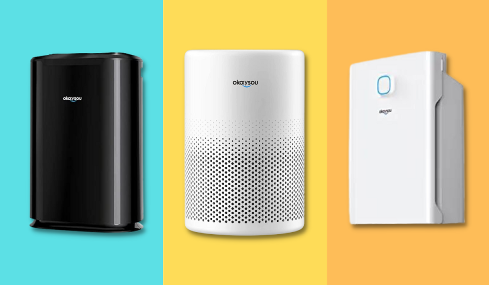 three air purifiers