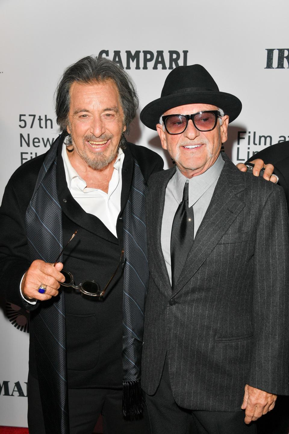 Al Pacino and Joe Pesci at The Irishman premiere in New York, September 27, 2019.