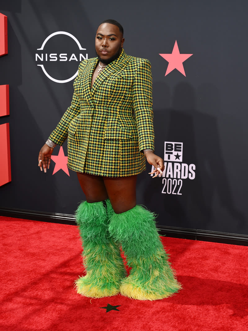 Saucy Santana at the 2022 BET Awards held at the Microsoft Theater on June 26, 2022 in Los Angeles, California. - Credit: Michael Buckner for Variety