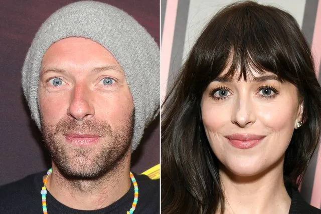 <p>Bruce Glikas/WireImage; Jon Kopaloff/Getty I</p> Chris Martin và Dakota Johnson