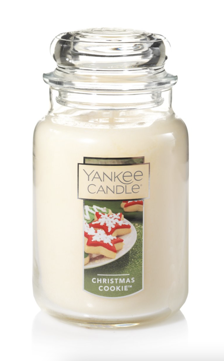 christmas candles yankee candle cookie large jar