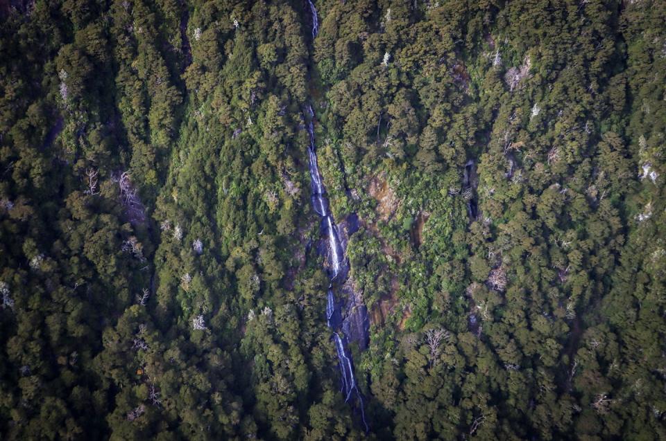 Waterfall in wilderness area