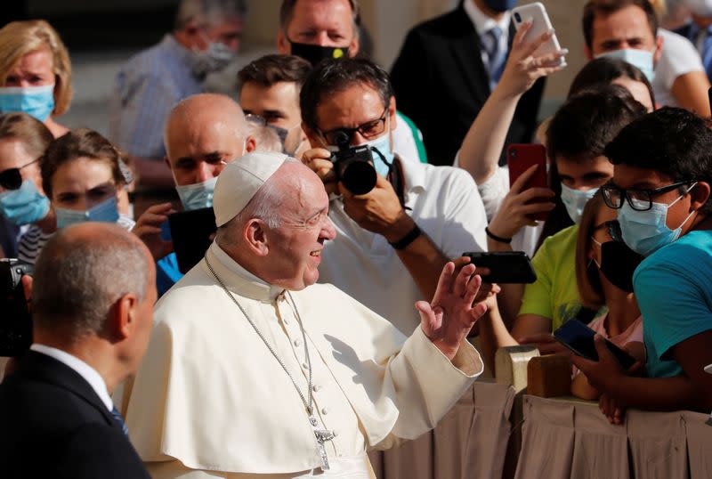 Pope Francis holds weekly audience