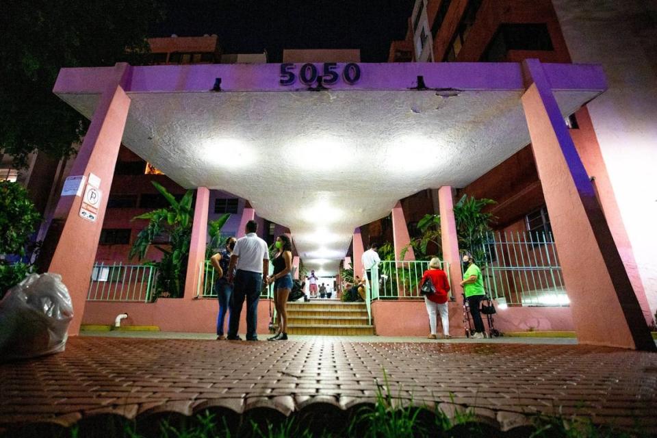 Residents of a 138-unit condo at 5050 NW Seventh St. in Flagami were forced to evacuate Aug. 9, 2021, after city officials deemed the building unsafe.