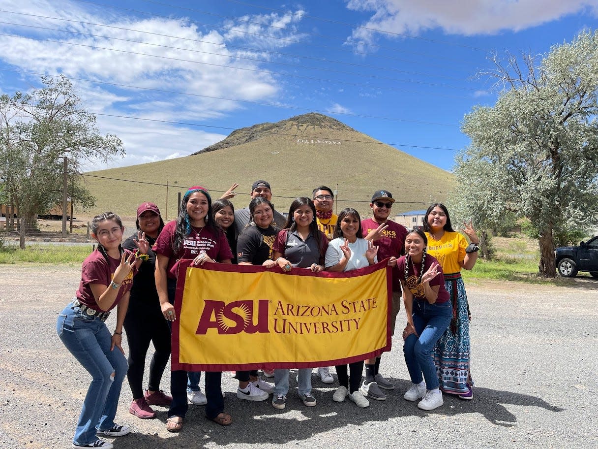 Arizona State University’s Tribal Nation Tour stops in Dilkon. This is the first year back for the tour after it took a two-year hiatus due to COVID-19.