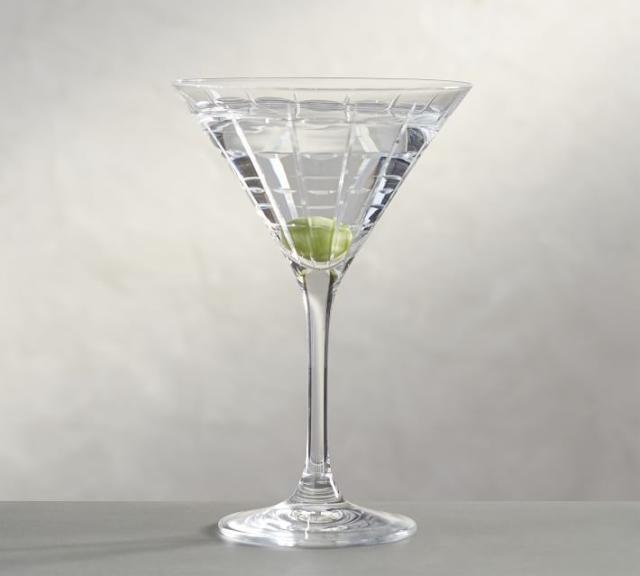 Set of 12 Sex In The City Clear Wide Mouth Martini Glasses - Dinner Party