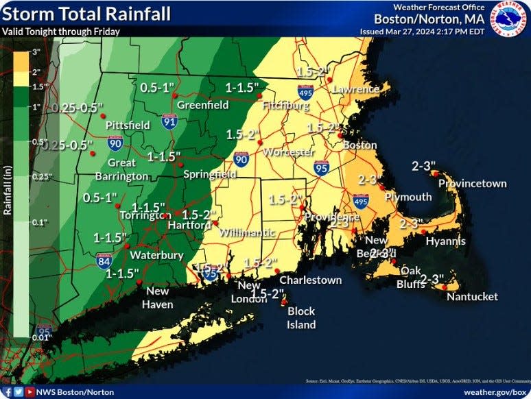 Rhode Island Could See Up To Another 2 Inches Of Rain Today, According To The National Weather Service.