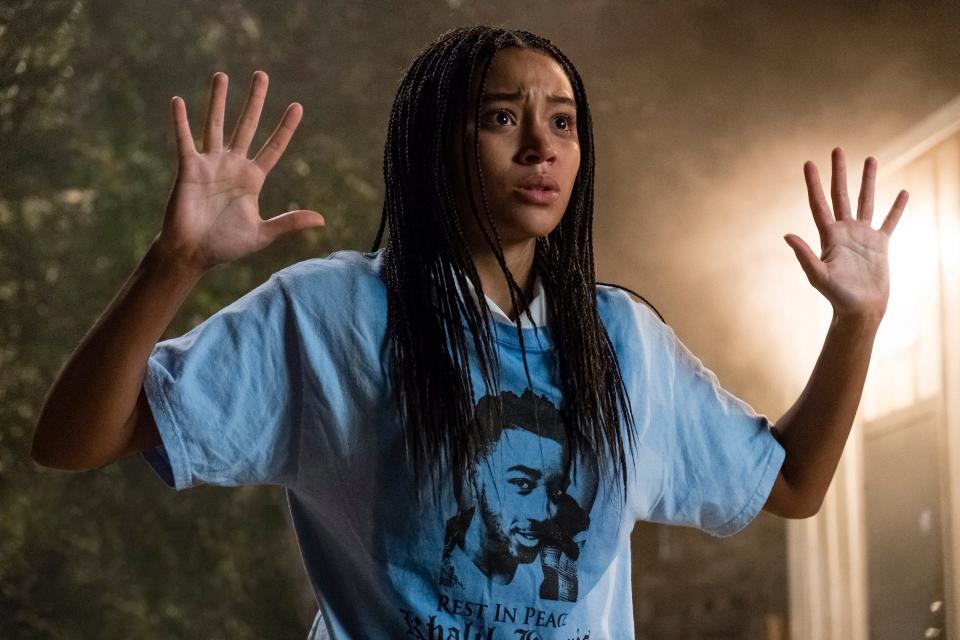 Amandla Stenberg stars as an African-American teen whose friend is gunned down by a cop in "The Hate U Give."