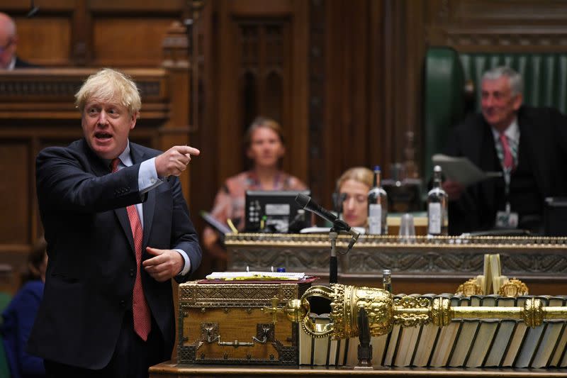 Prime Minister's Questions at House of Commons in London