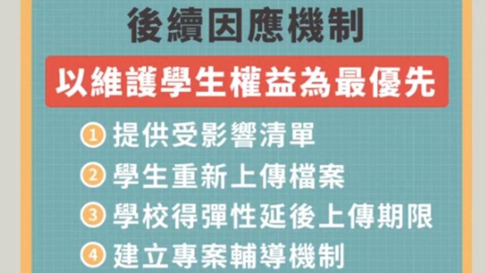 國教署後續因應機制。（圖／教育部）