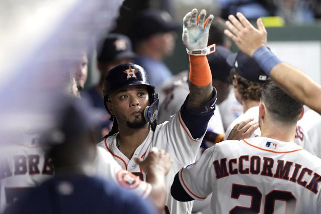 Astros slug 4 homers, Brown throws 7 scoreless to lead Houston over  Washington 6-1 - The San Diego Union-Tribune