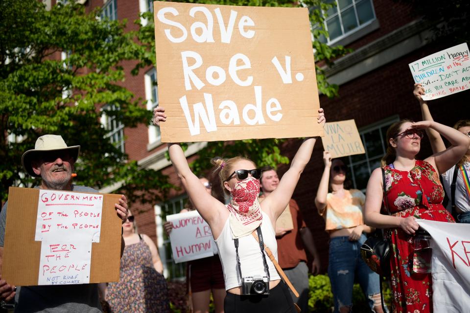 Protesters gathered at the Howard H. Baker, Jr. United States Courthouse in Knoxville on May 3, following a leaked draft of a U.S. Supreme Court ruling that suggests overturning the 1973 Roe v. Wade ruling. While individuals have been quick to share their thoughts on both sides of the issue, companies are carefully considering whether it makes sense to weigh in and how providing commentary could impact business.