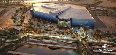 Exterior rendering of SeaWorld Abu Dhabi