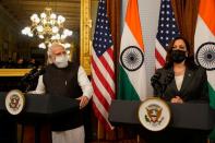 U.S. VP Harris meets with Indian PM Modi at White House
