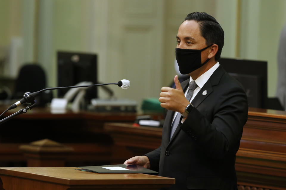 &ldquo;I don&rsquo;t want to mislead young people by saying it&rsquo;s going to be a walk in the park,&rdquo; Gloria said of his new role. &ldquo;But I&rsquo;m hoping to model that, yes, it is possible.&rdquo; (Photo: Rich Pedroncelli/ASSOCIATED PRESS)