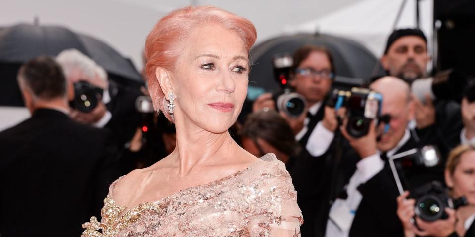 Helen Mirren Cannes pink hair