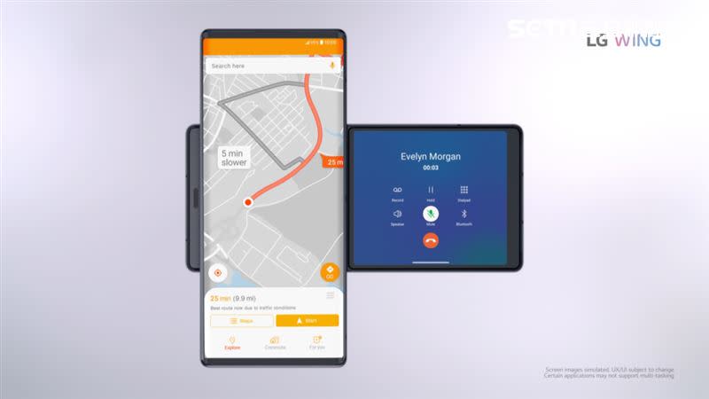 LG WING奇招打造手機隱藏式第二螢幕（圖／台灣樂金提供）