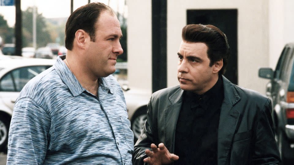 James Gandolfini and Stevie Van Zandt in "The Sopranos." - <a href="https://press.wbd.com/us/brands/hbo-0">HBO</a>