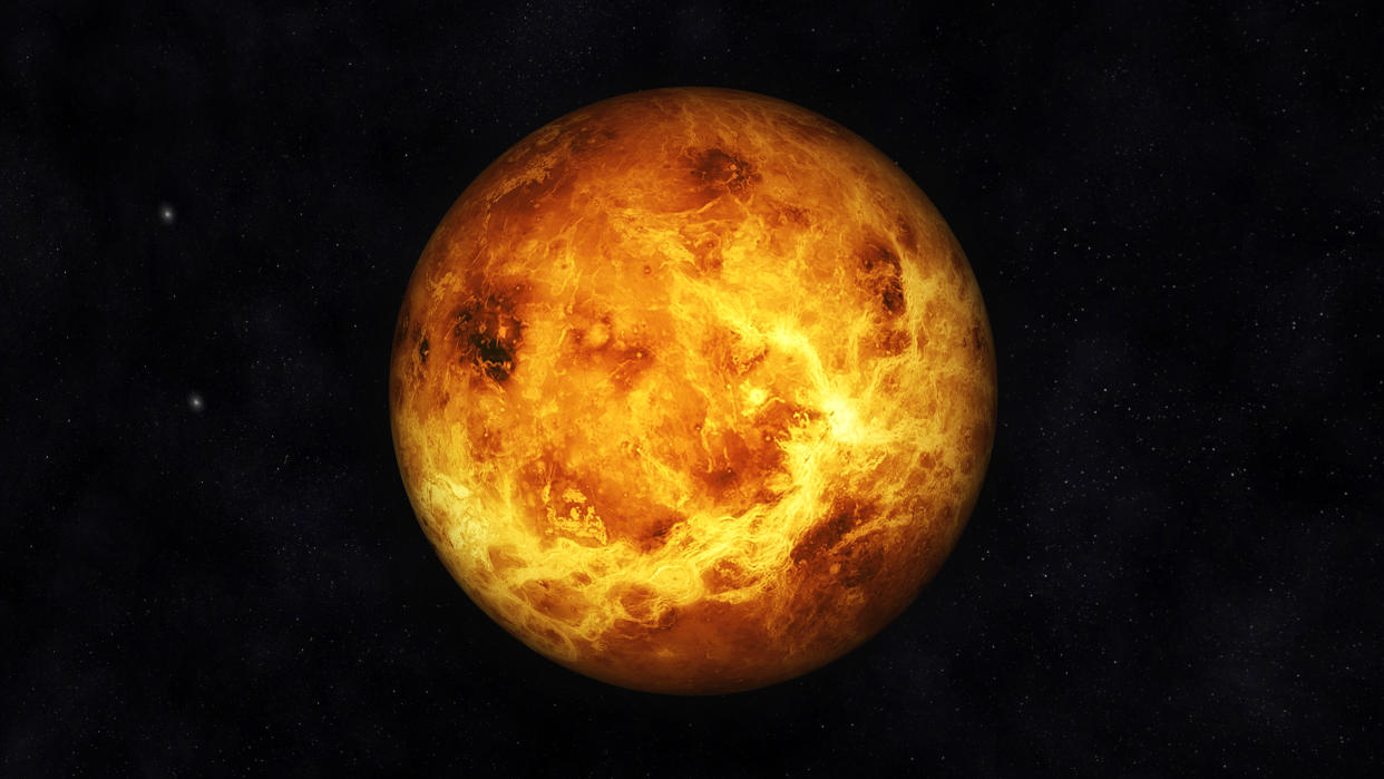 Digital Illustration of Planet Venus