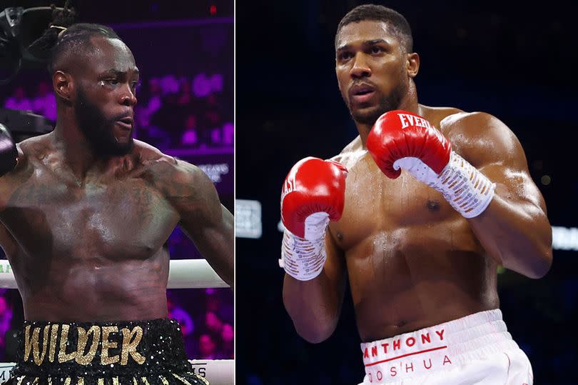 Wilder and Joshua (right) are yet to share the ring -Credit:Getty Images