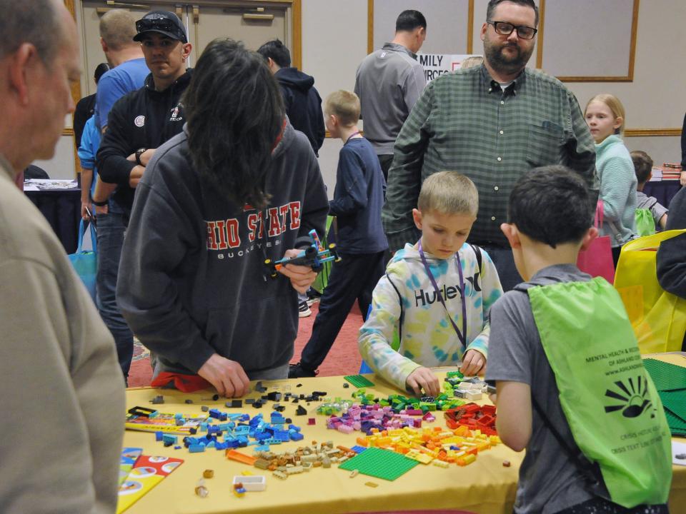 Hundreds of students and parents traveled from station to station using math to complete the activities.