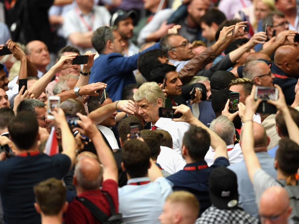 Wenger has endured relentless fan criticism this season (Getty)