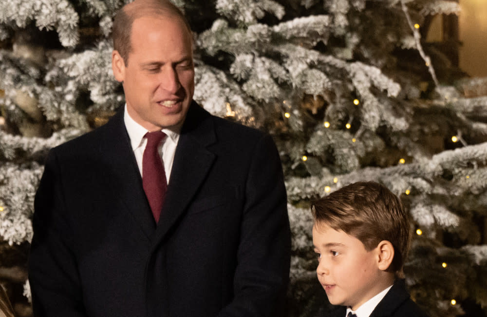 Prince William and Prince George at Together at Christmas credit:Bang Showbiz