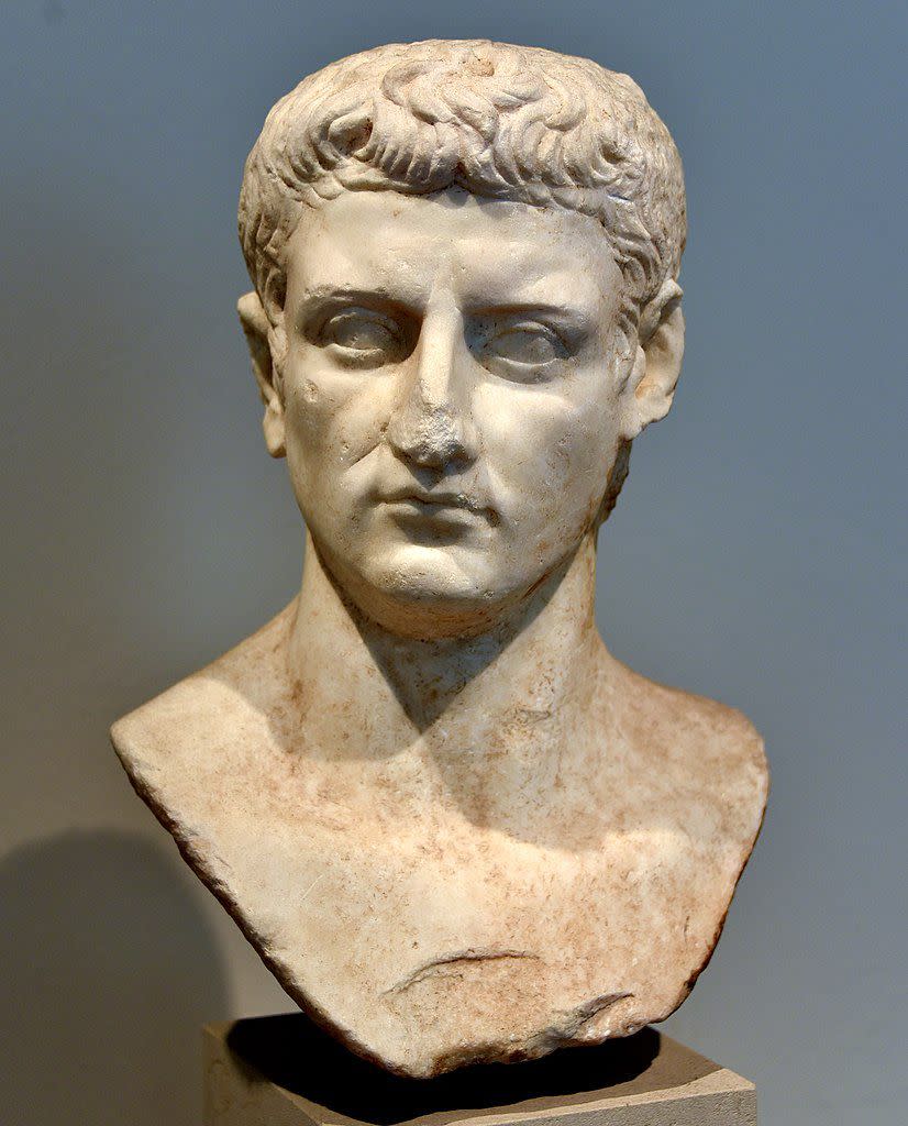 Roman bust made of marble