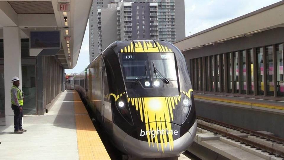 Brightline doesn’t offer a stop at the Miami or Fort Lauderdale airport, but offers shuttle connections.