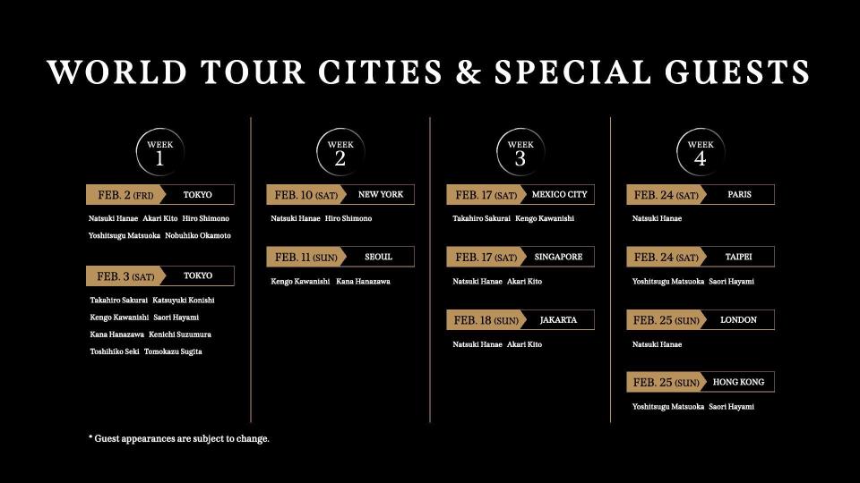 Estas son las fechas del tour mundial