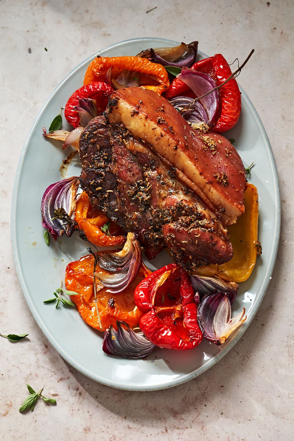 Slow-Roasted Pork And Peppers