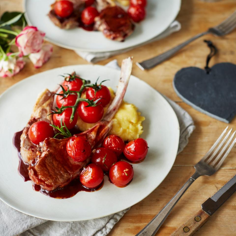 Rosemary tomatoes elevate pan-fried lamb cutlets (British Tomato Fortnight)