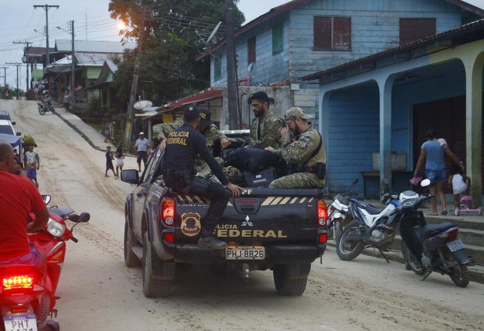 巴西當地軍警展開三方面地毯式搜索任務。（圖/達志影像美聯社）