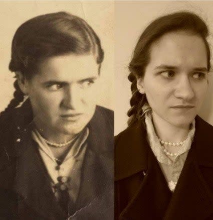 <div><p>"My grandma around the age of 24 and me when I was 24 years old!"</p><p>—<a href="https://www.buzzfeed.com/achomiak07" rel="nofollow noopener" target="_blank" data-ylk="slk:achomiak07;elm:context_link;itc:0;sec:content-canvas" class="link ">achomiak07</a></p></div><span><a href="https://www.buzzfeed.com/achomiak07" rel="nofollow noopener" target="_blank" data-ylk="slk:buzzfeed.com;elm:context_link;itc:0;sec:content-canvas" class="link ">buzzfeed.com</a></span>